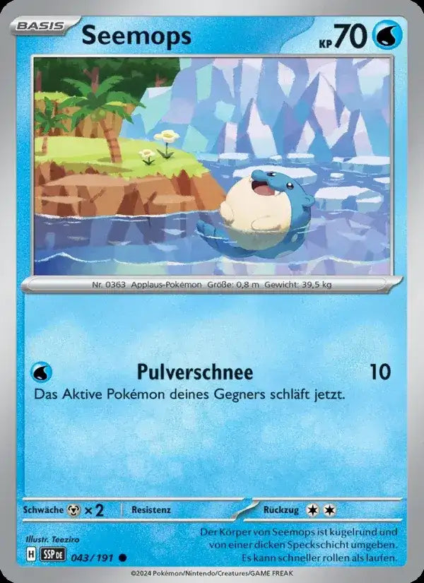 Seemops 043/191 – Pokémon Stürmische Funken Karte