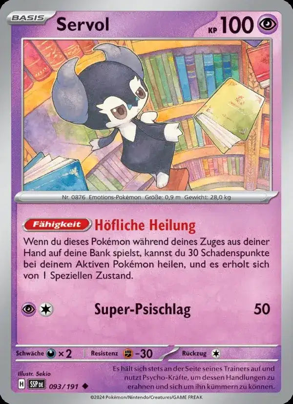 Servol 093/191 – Pokémon Stürmische Funken Karte