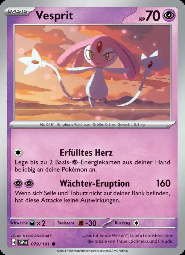 Vesprit 079/191 – Pokémon Stürmische Funken Karte