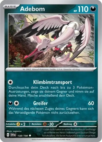 Adebom 138/198 – Pokémon Karmesin & Purpur Karte