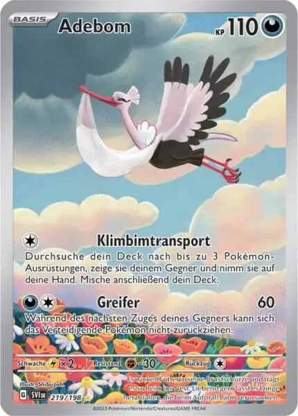 Adebom 219/198 – Pokémon Karmesin & Purpur Karte