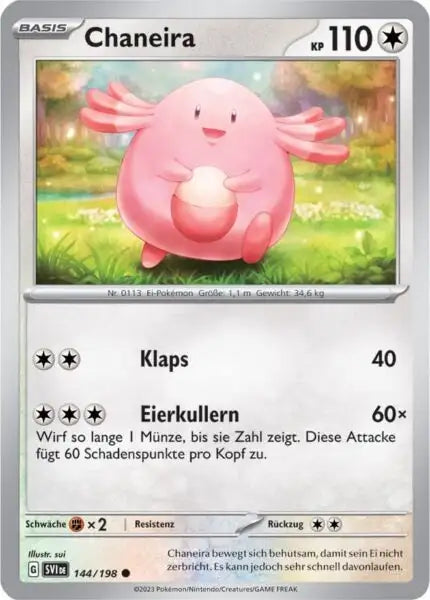Chaneira 144/198 – Pokémon Karmesin & Purpur Karte