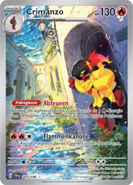 Crimanzo 203/198 – Pokémon Karmesin & Purpur Karte