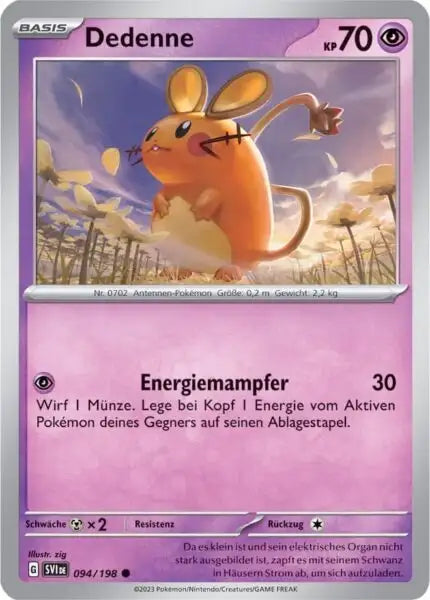 Dedenne 094/198 – Pokémon Karmesin & Purpur Karte