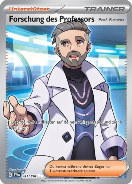 Forschung des Professors 241/198 – Pokémon Karmesin & Purpur Karte