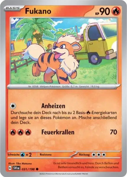 Fukano 031/198 – Pokémon Karmesin & Purpur Karte