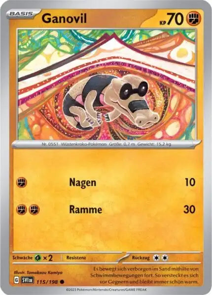 Ganovil 115/198 – Pokémon Karmesin & Purpur Karte