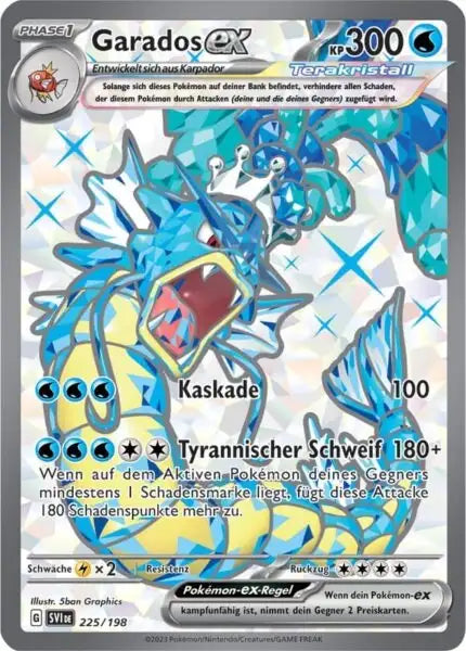 Garados ex 225/198 – Pokémon Karmesin & Purpur Karte