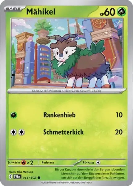 Maehikel 011/198 – Pokémon Karmesin & Purpur Karte