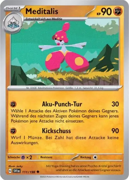 Medicham 111/198 – Pokémon Karmesin & Purpur Karte