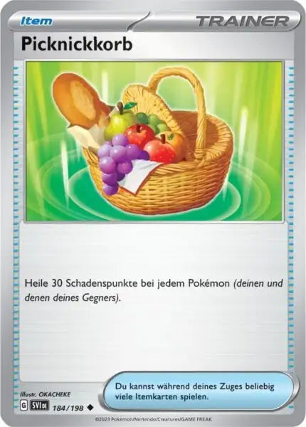 Picknickkorb 184/198 – Pokémon Karmesin & Purpur Karte