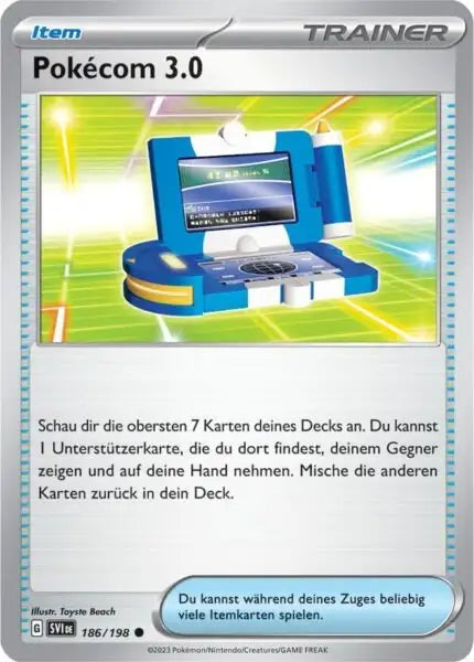 PokeCom 3.0 186/198 – Pokémon Karmesin & Purpur Karte