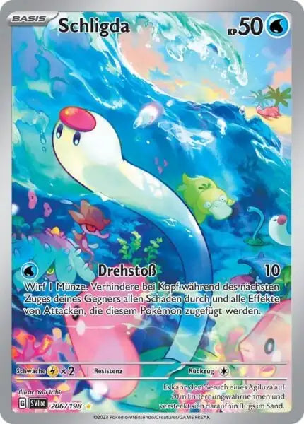 Schligda 206/198 – Pokémon Karmesin & Purpur Karte