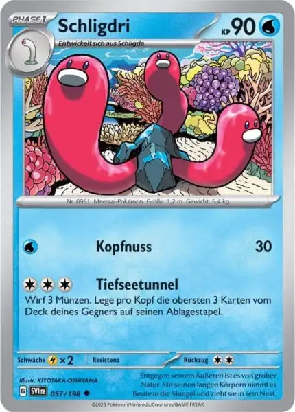 Schligdri 057/198 – Pokémon Karmesin & Purpur Karte