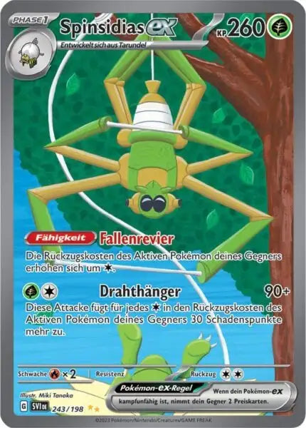 Spinsidias ex 243/198 – Pokémon Karmesin & Purpur Karte