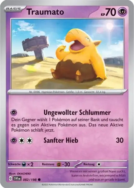 Traumato 082/198 – Pokémon Karmesin & Purpur Karte