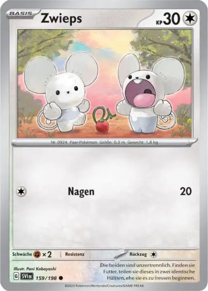Zwieps 159/198 – Pokémon Karmesin & Purpur Karte