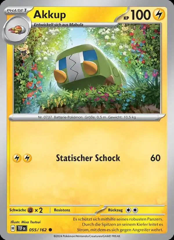 Akkup 055/162 – Pokémon Gewalten der Zeit Karte