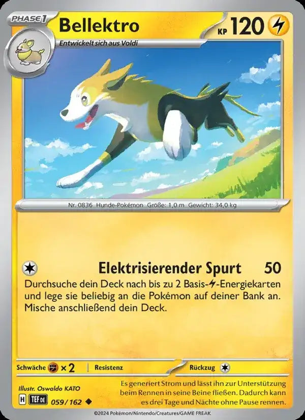 Bellektro 059/162 – Pokémon Gewalten der Zeit Karte