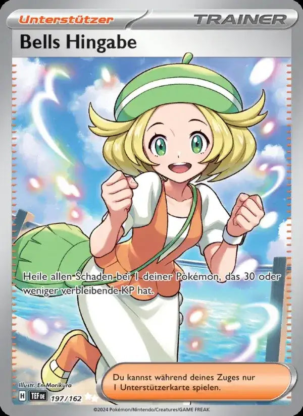Bells hingabe 197/162 – Pokémon Gewalten der Zeit Karte