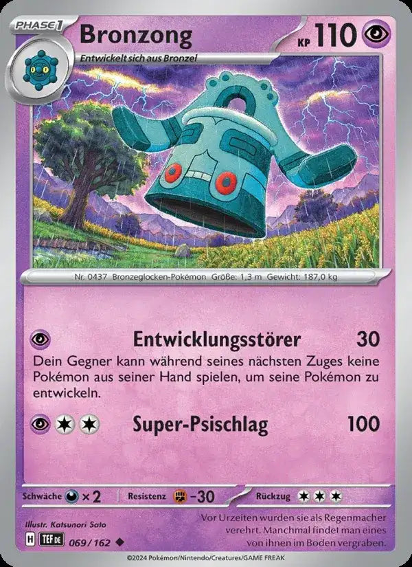 Bronzong 069/162 – Pokémon Gewalten der Zeit Karte
