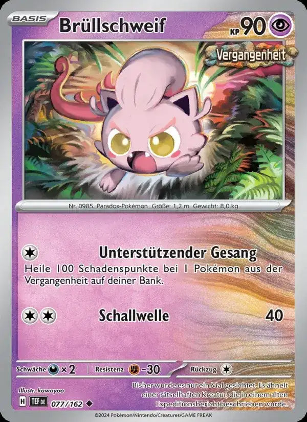 Brullschweif 077/162 – Pokémon Gewalten der Zeit Karte