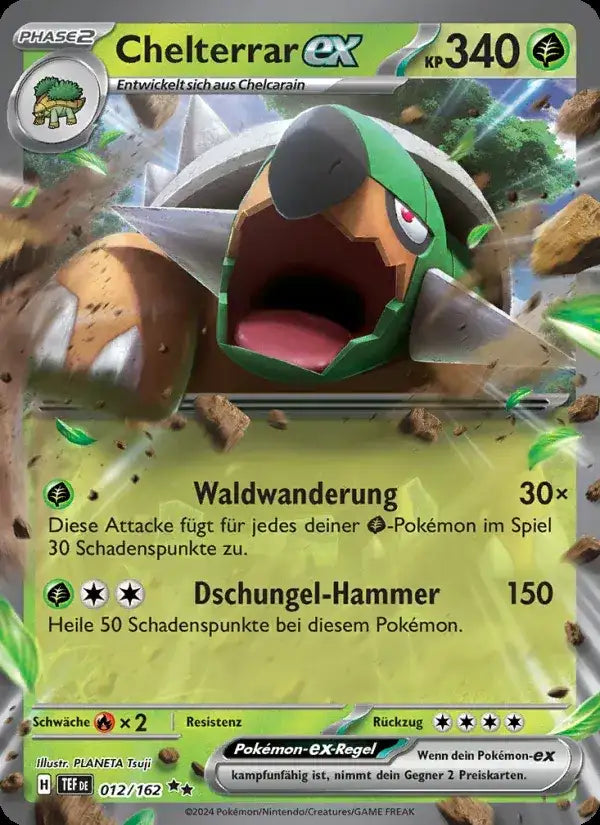 Chelterrar ex 012/162 – Pokémon Gewalten der Zeit Karte