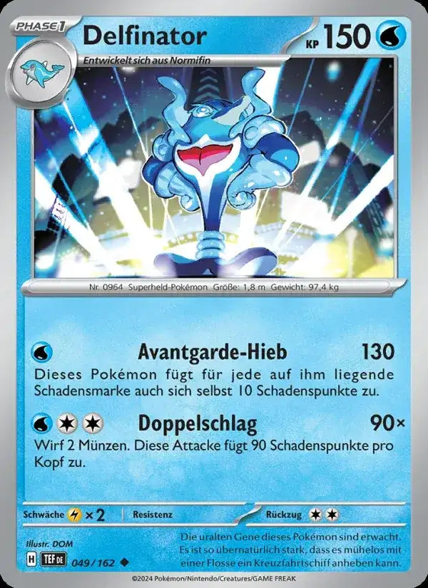 Delfinator 049/162 – Pokémon Gewalten der Zeit Karte