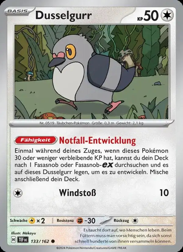 Dusselgurr 133/162 – Pokémon Gewalten der Zeit Karte