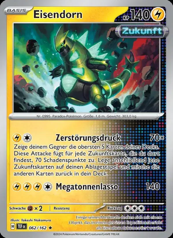 Eisendorn 062/162 – Pokémon Gewalten der Zeit Karte