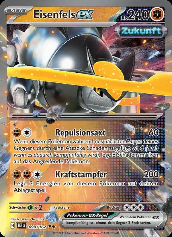 Eisenfels ex 099/162 – Pokémon Gewalten der Zeit Karte