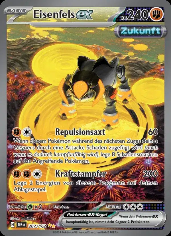 Eisenfels ex 207/162 – Pokémon Gewalten der Zeit Karte