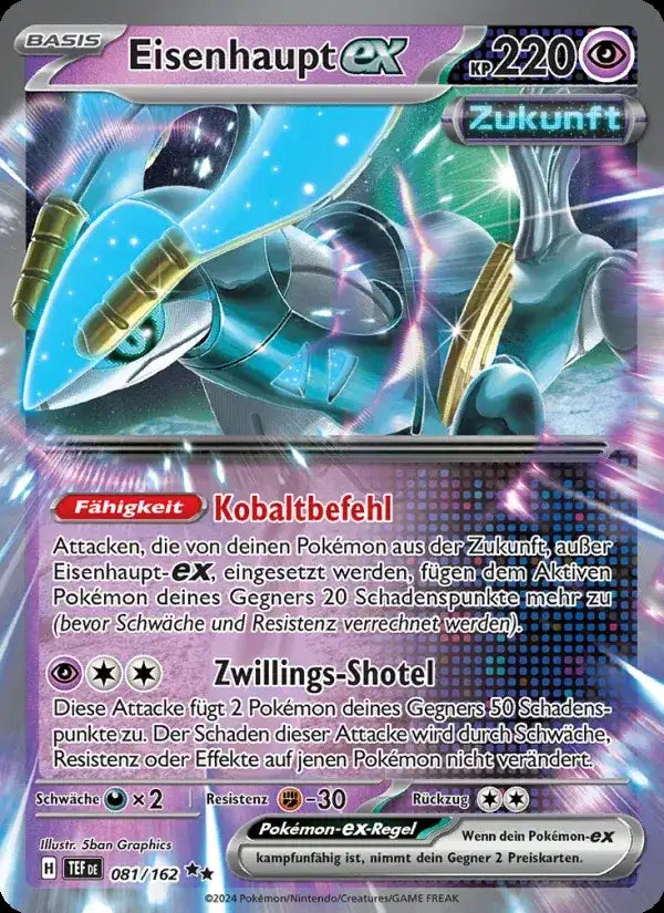 Eisenhaupt ex 081/162 – Pokémon Gewalten der Zeit Karte