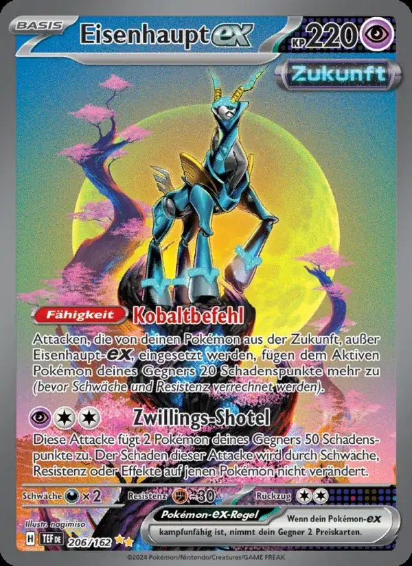 Eisenhaupt ex 206/162 – Pokémon Gewalten der Zeit Karte
