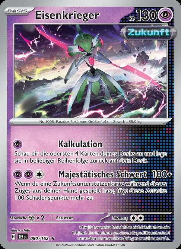 Eisenkrieger 080/162 – Pokémon Gewalten der Zeit Karte