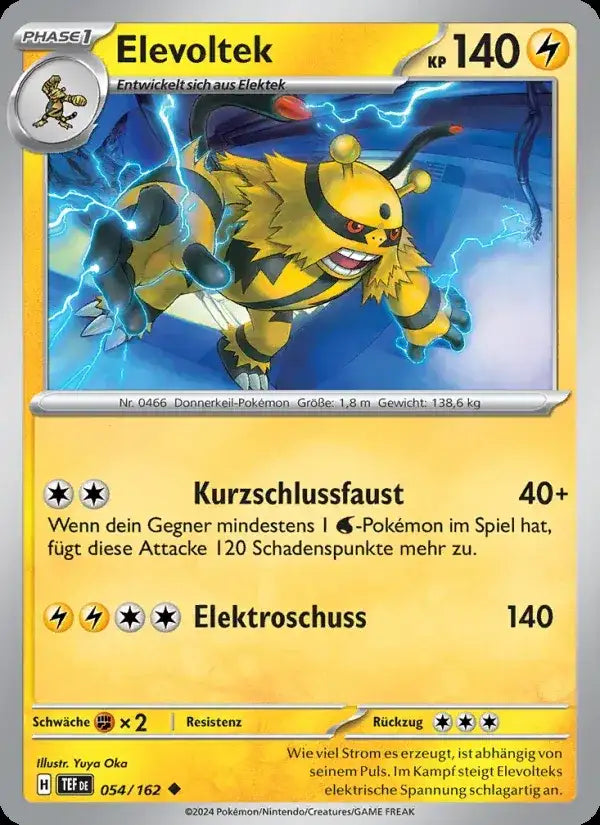 Elevoltek 054/162 – Pokémon Gewalten der Zeit Karte
