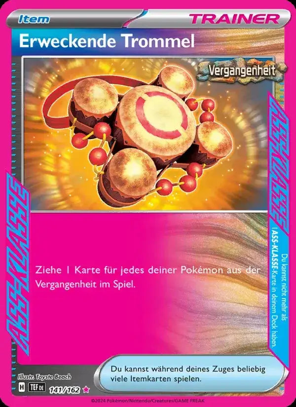 Erweckende trommel 141/162 – Pokémon Gewalten der Zeit Karte