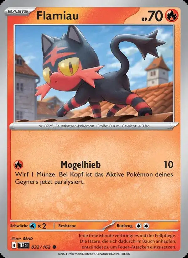 Flamiau 032/162 – Pokémon Gewalten der Zeit Karte