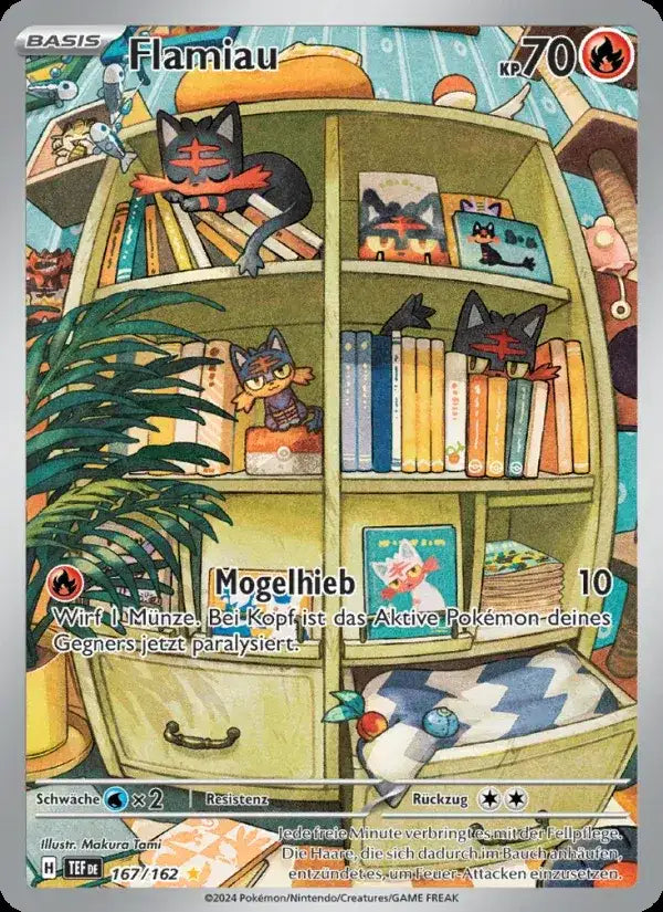 Flamiau 167/162 – Pokémon Gewalten der Zeit Karte