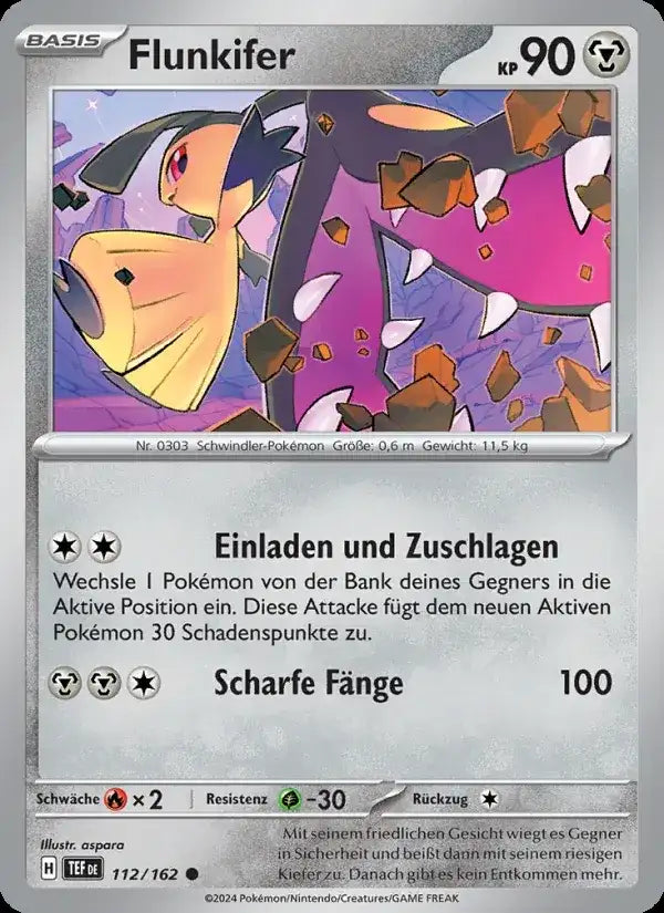 Flunkifer 112/162 – Pokémon Gewalten der Zeit Karte