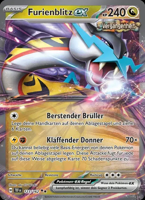 Furienblitz ex 123/162 – Pokémon Gewalten der Zeit Karte