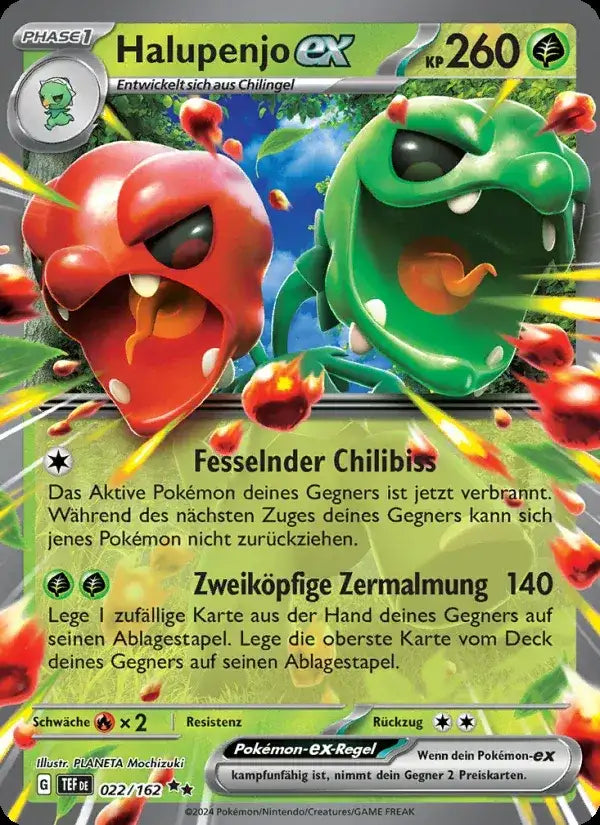 Halupenjo ex 022/162 – Pokémon Gewalten der Zeit Karte