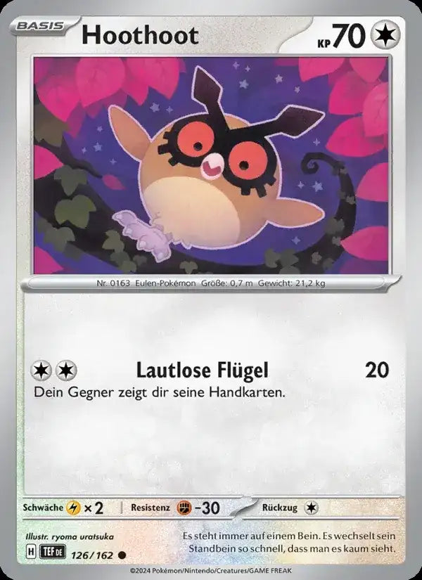Hoothoot 126/162 – Pokémon Gewalten der Zeit Karte