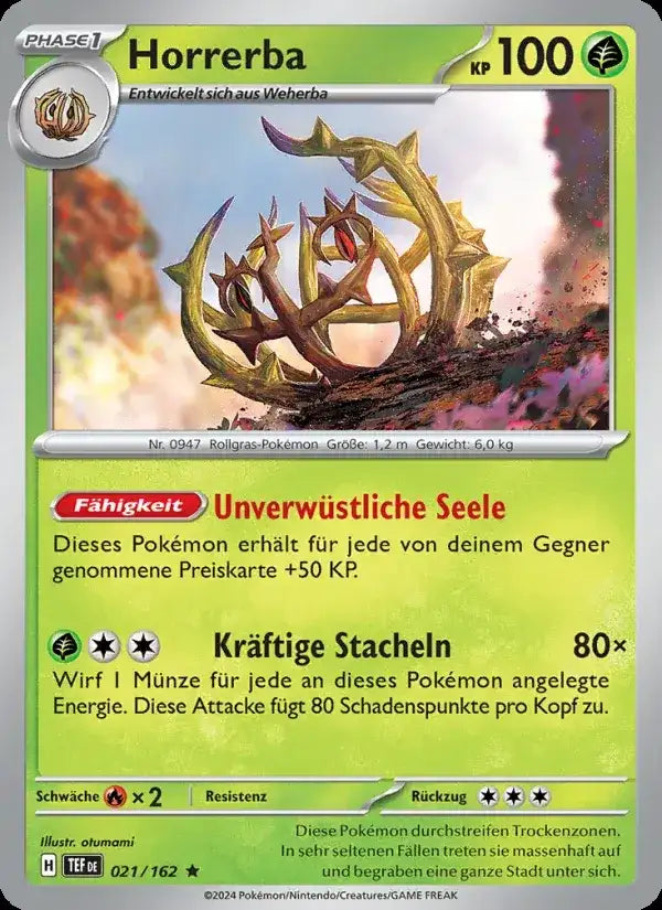 Horrerba 021/162 – Pokémon Gewalten der Zeit Karte