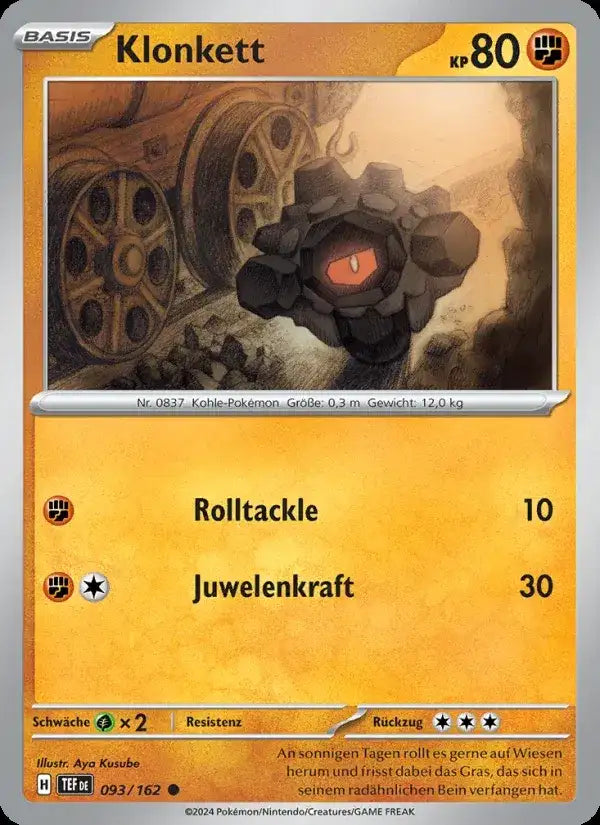 Klonkett 093/162 – Pokémon Gewalten der Zeit Karte