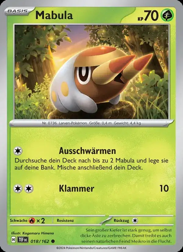 Mabula 018/162 – Pokémon Gewalten der Zeit Karte