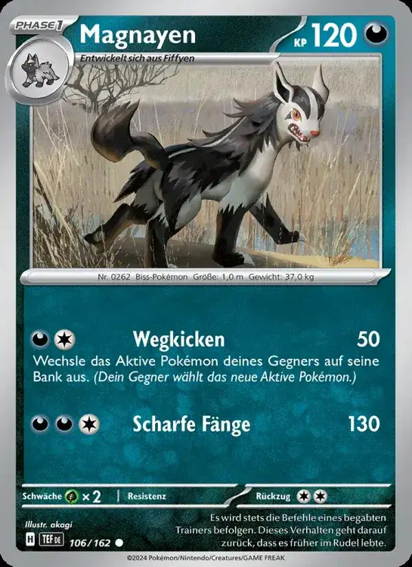 Magnayen 106/162 – Pokémon Gewalten der Zeit Karte