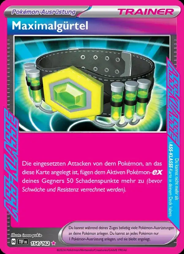 Maximalgurtel 154/162 – Pokémon Gewalten der Zeit Karte