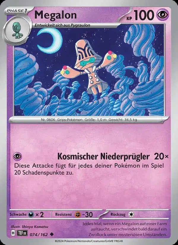 Megalon 074/162 – Pokémon Gewalten der Zeit Karte