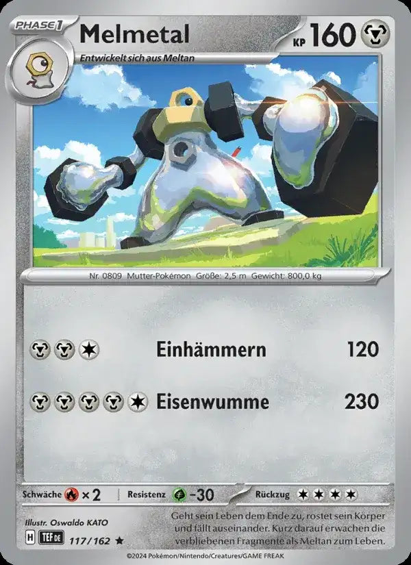 Melmetal 117/162 – Pokémon Gewalten der Zeit Karte